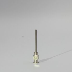 14G precision metal dispensing tips, box of 12 for high-strength and chemical-resistant applications