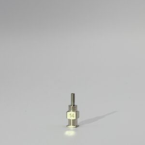 14G precision metal dispensing tips, box of 12 for high-strength and chemical-resistant applications