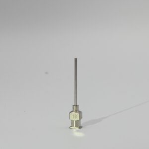 18G precision metal dispensing tips, box of 12 for high-strength and chemical-resistant applications