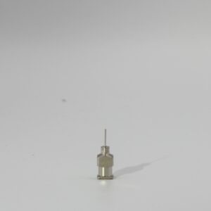 25G precision metal dispensing tips, box of 12 for high-strength and chemical-resistant applications