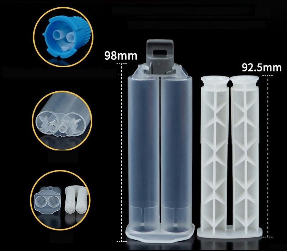 2K 25ML 1:1 Cartridge Kit for 2 component materials with B type connector