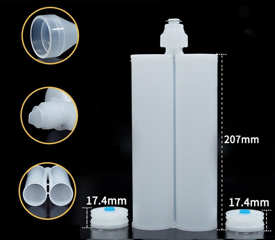 2K 600ML 1:1 Cartridge Kit for 2 component materials with C type connector