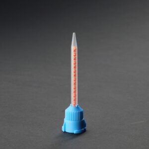 2K static mixer with 16 mixing elements designed for precise 10:1 two-part adhesive mixing applications