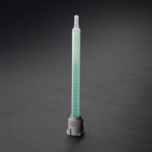 2K static mixer with 24 mixing elements designed for precise 1:1 and 2:1 two-part adhesive mixing applications