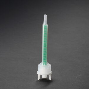 2K static mixer with 16 mixing elements designed for precise 1:1 and 2:1 two-part adhesive mixing applications