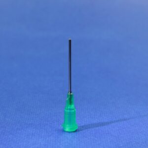 18G precision stainless steel dispensing tip for industrial fluids