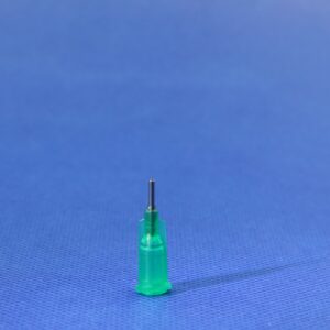 18G precision stainless steel dispensing tip for industrial fluids