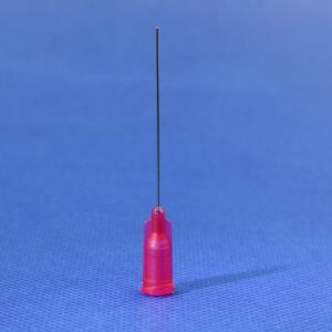 25G precision stainless steel dispensing tip for industrial fluids