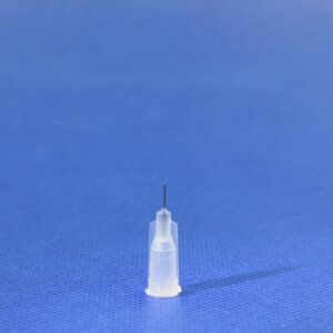 27G precision stainless steel dispensing tip for industrial fluids