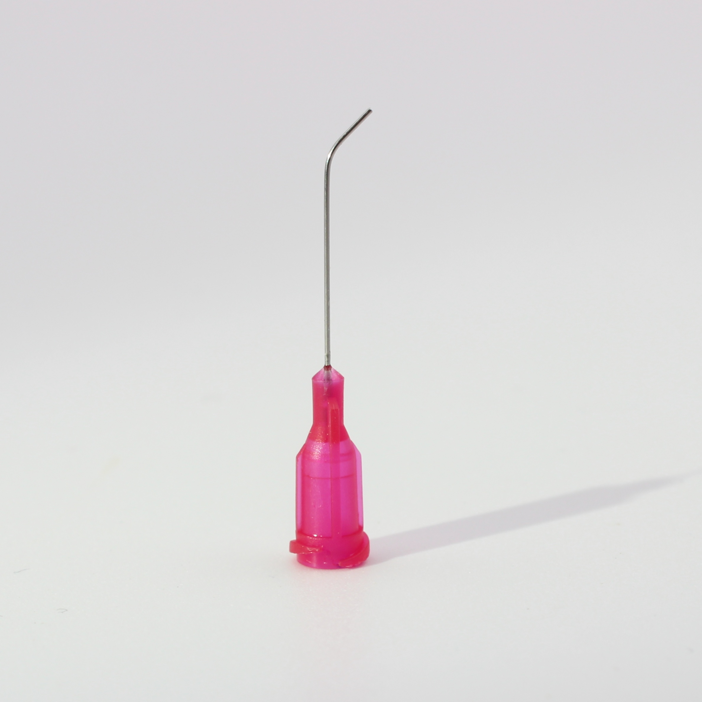 45° 25G precision stainless steel dispensing tip for industrial fluids