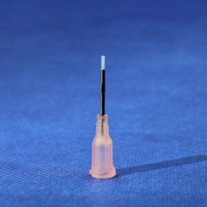 25G PTFE-lined dispensing tips ideal for aggressive and reactive fluids